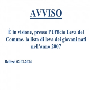 Leva anno 2007