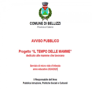 Progetto “IL TEMPO DELLE MAMME” dedicato alle mamme che lavorano